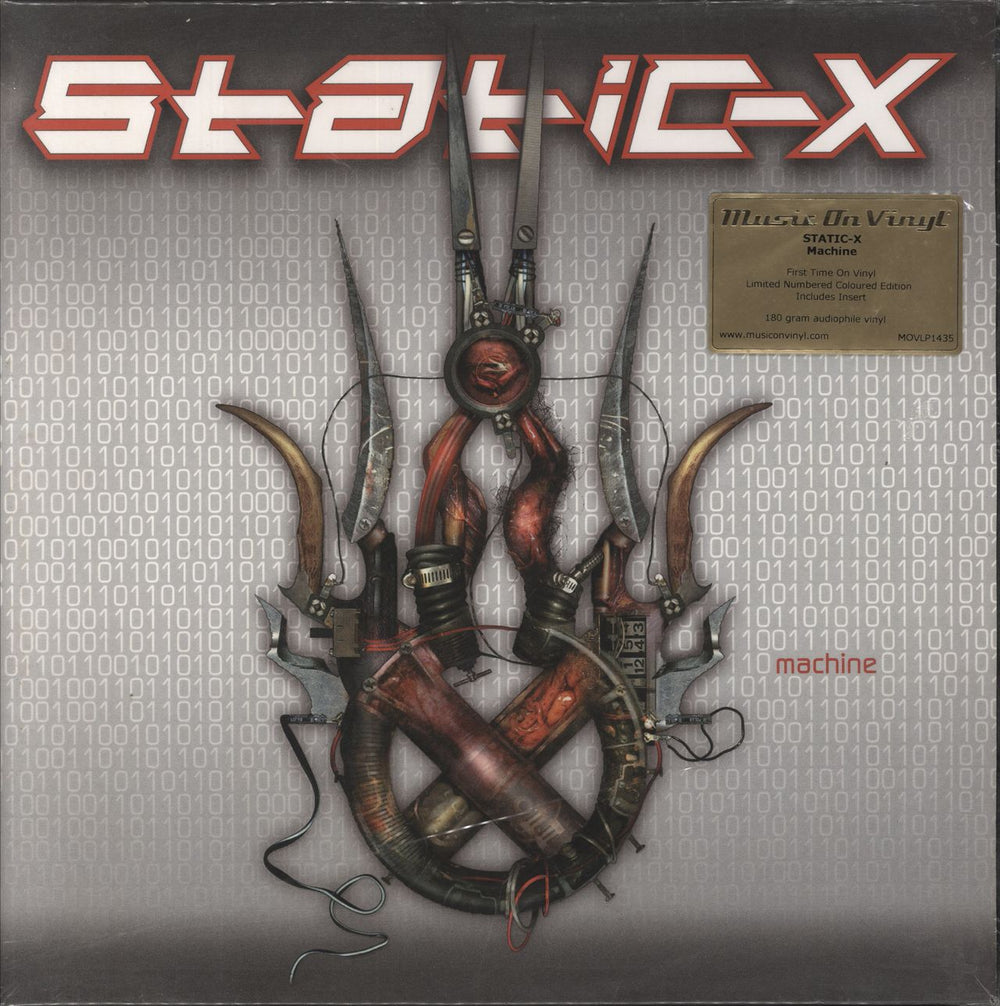 Static-X Machine - Silver Vinyl - Low Numbered UK vinyl LP album (LP record) MOVLP1435