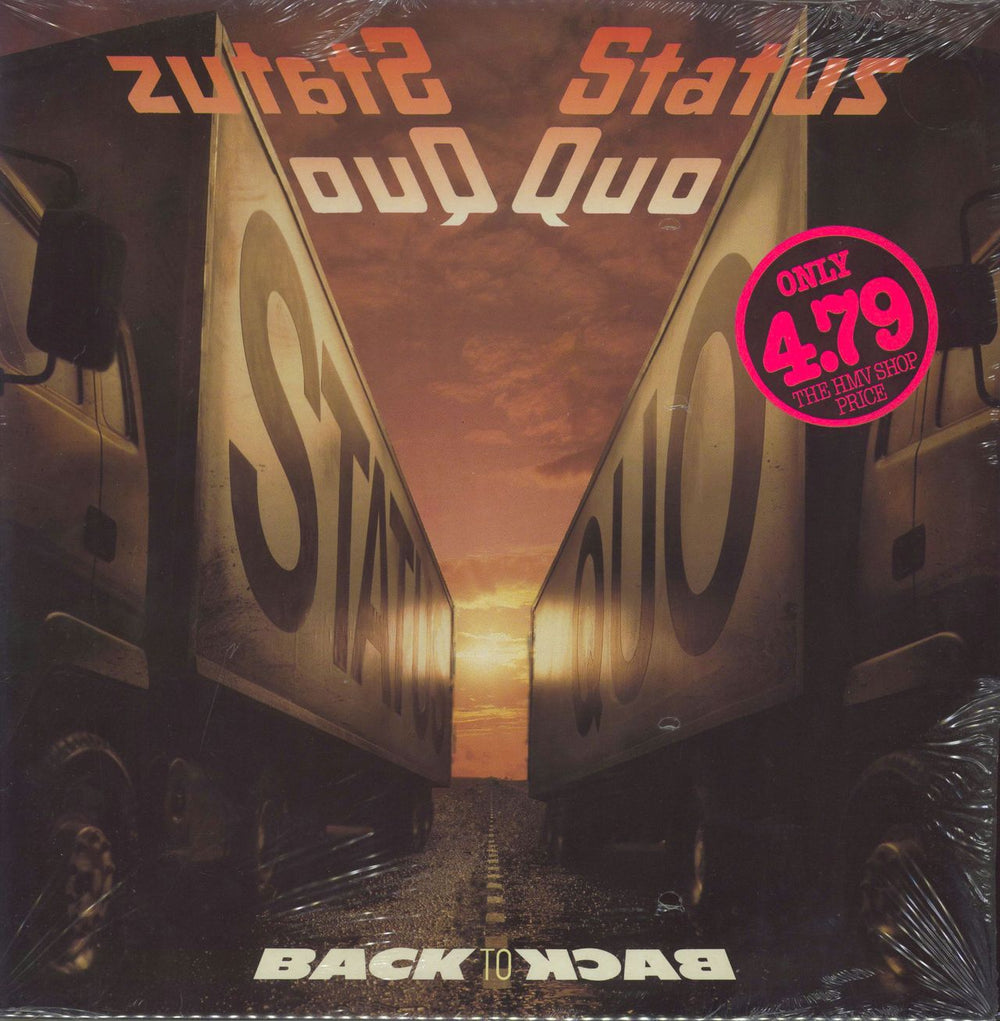 Status Quo Back To Back - shrink UK vinyl LP album (LP record) VERH10