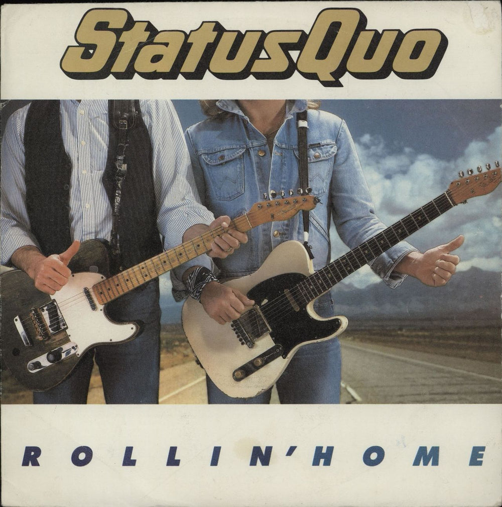 Status Quo Rollin' Home - P/S Spanish 7" vinyl single (7 inch record / 45) 884739-7
