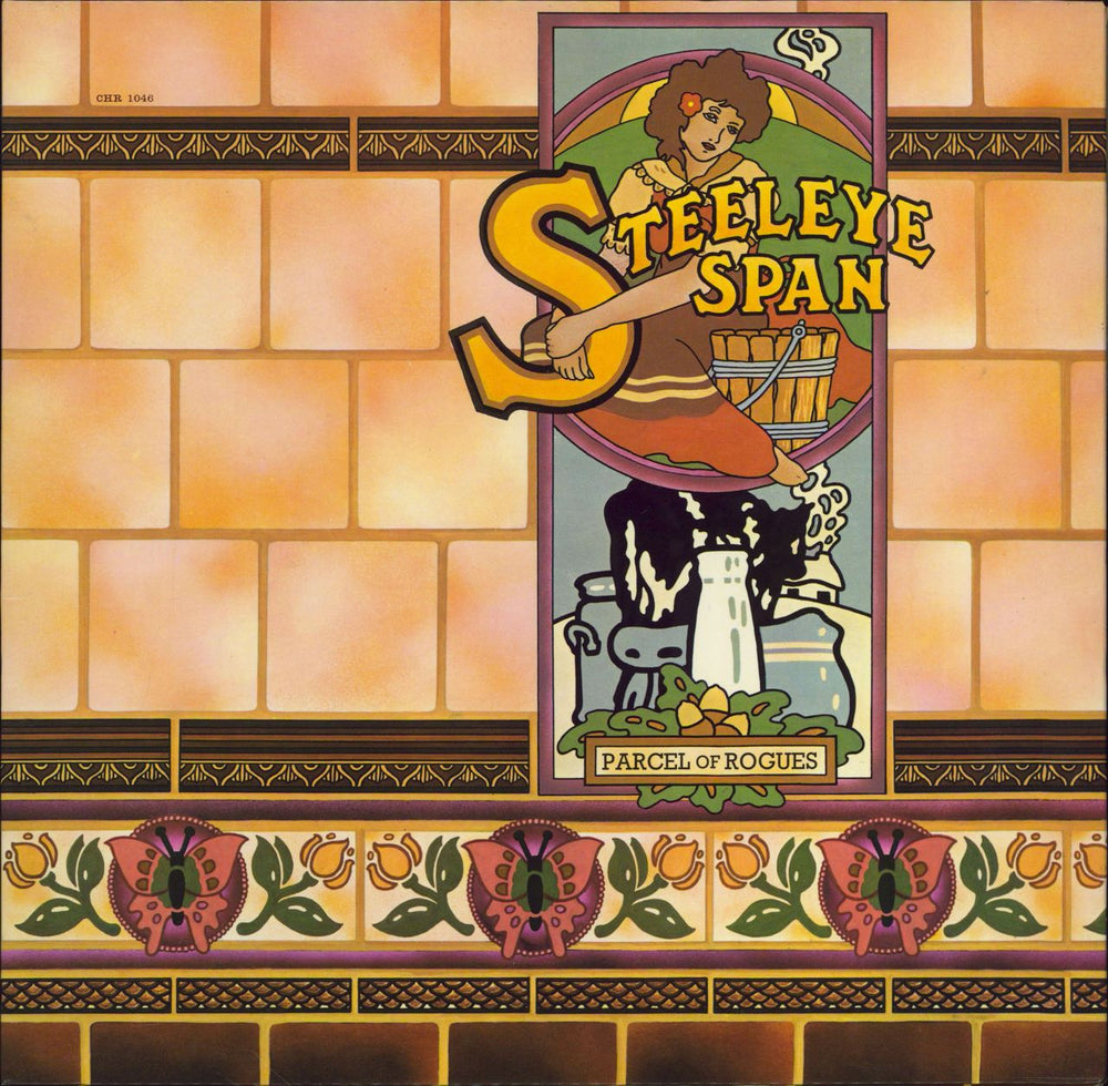 Steeleye Span Parcel Of Rogues + Lyric Insert + Concert Flyer UK vinyl LP album (LP record) CHR1046