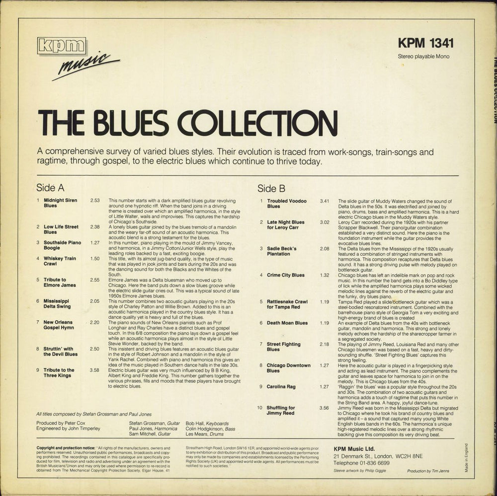 Stefan Grossman The Blues Collection UK vinyl LP album (LP record)