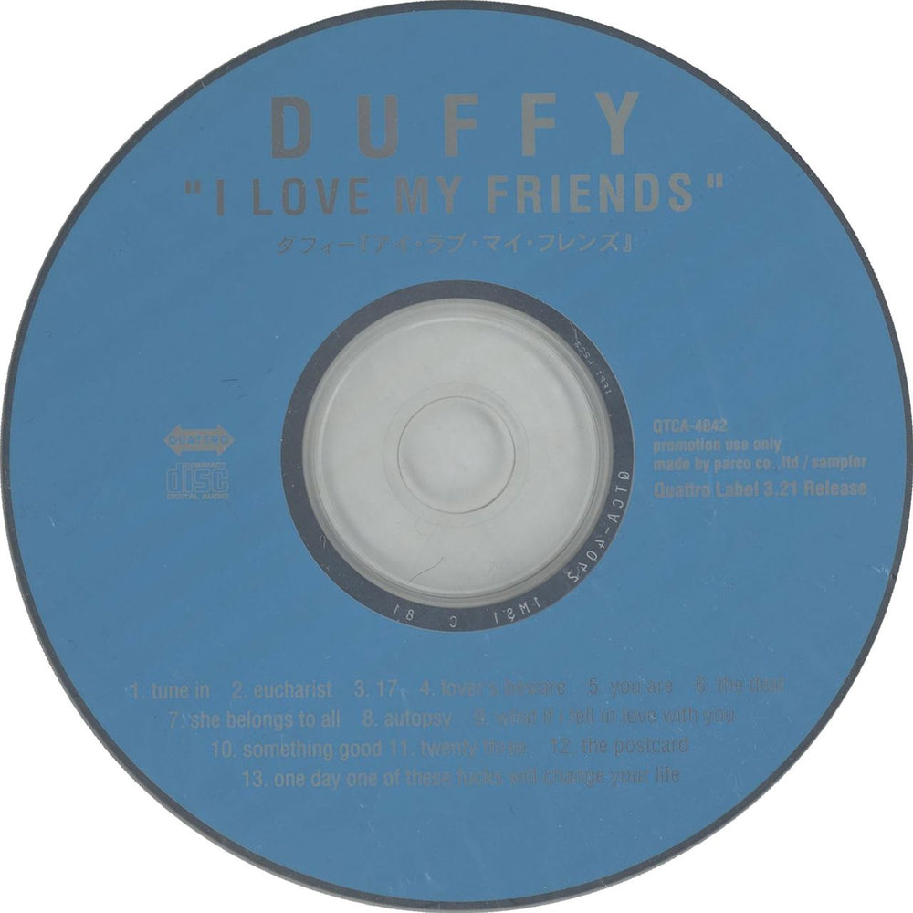 Stephen Tintin Duffy I Love My Friends Japanese Promo CD album (CDLP) QTCA-4042