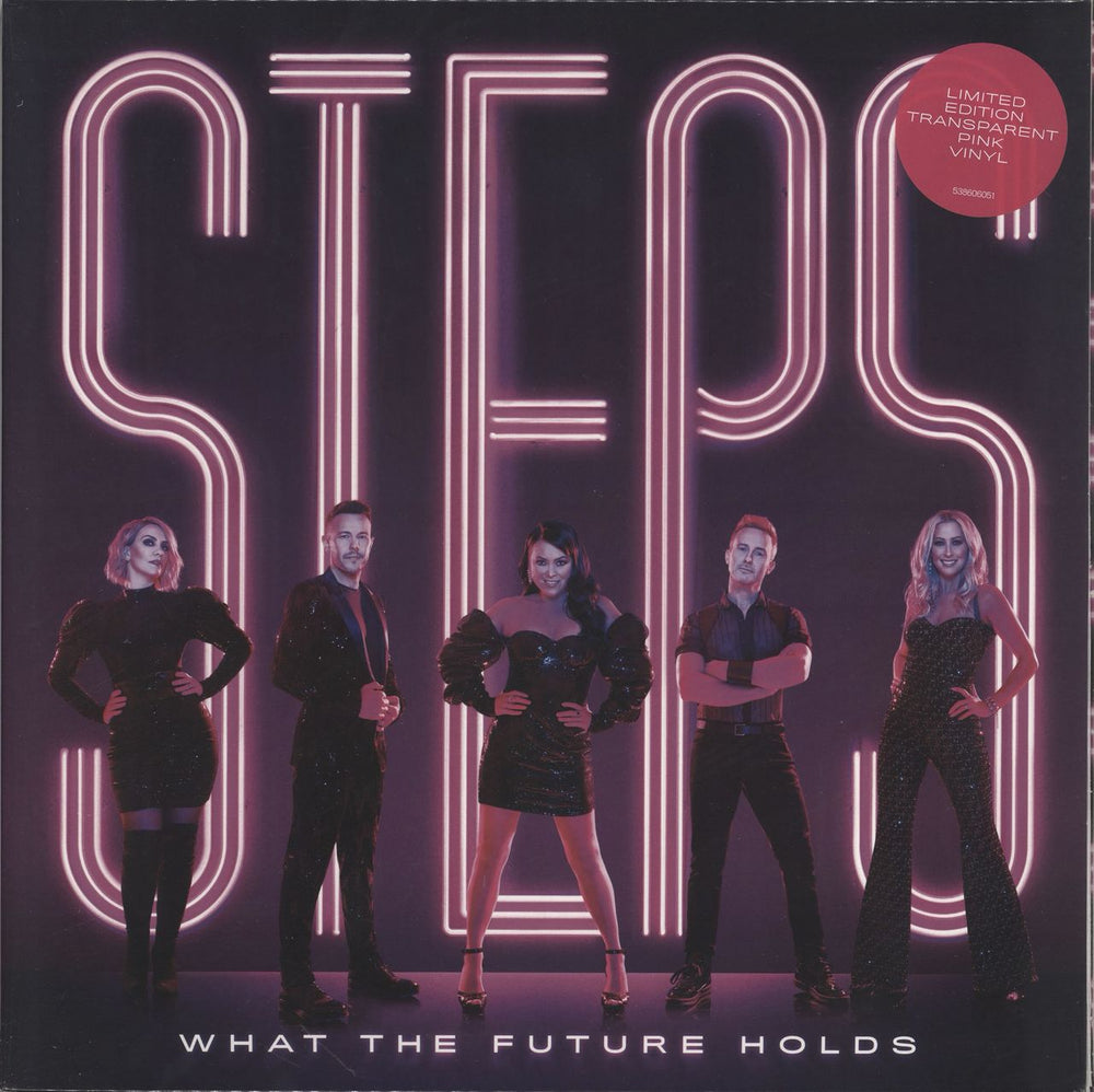 Steps What The Future Holds - Pink vinyl - sealed UK vinyl LP album (LP record) 538606051