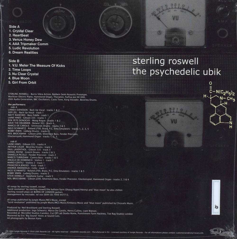 Sterling Roswell The Psychedelic Ubik UK Promo vinyl LP album (LP record)