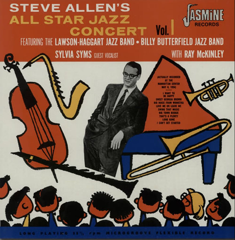 Steve Allen (Jazz) Steve Allen's All Star Jazz Concert Volume 1 UK vinyl LP album (LP record) JASM1030