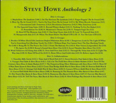 Steve Howe Anthology 2 (Groups & Collaborations) UK 3-CD album set (Triple CD) 081227941819