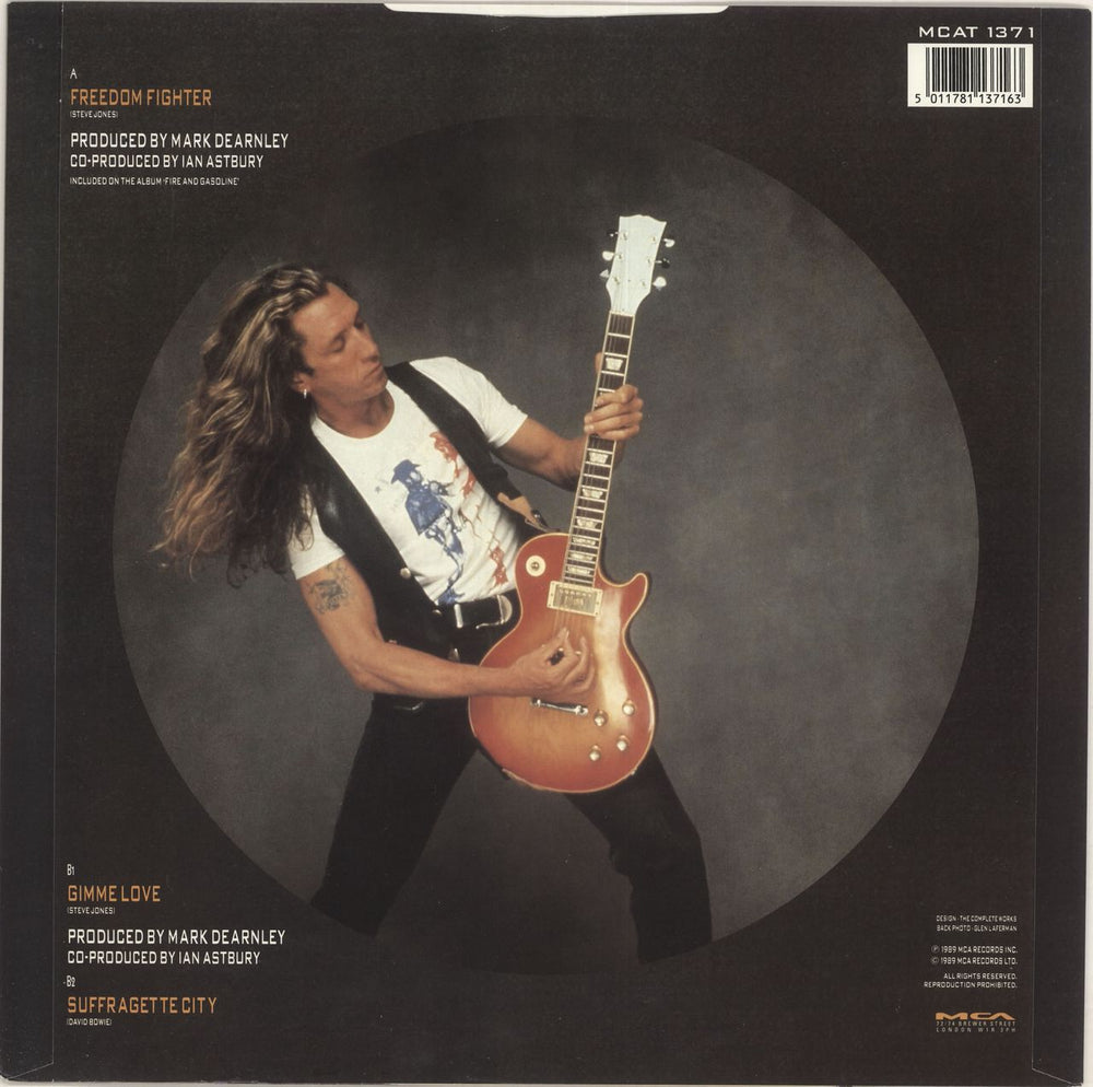 Steve Jones Freedom Fighters UK 12" vinyl single (12 inch record / Maxi-single) 5011781137163