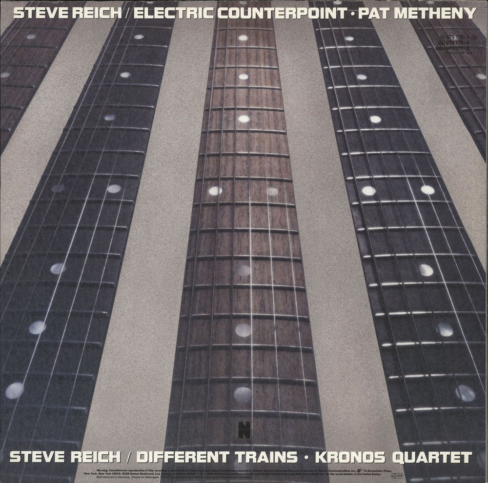 Steve Reich Different Trains German vinyl LP album (LP record)