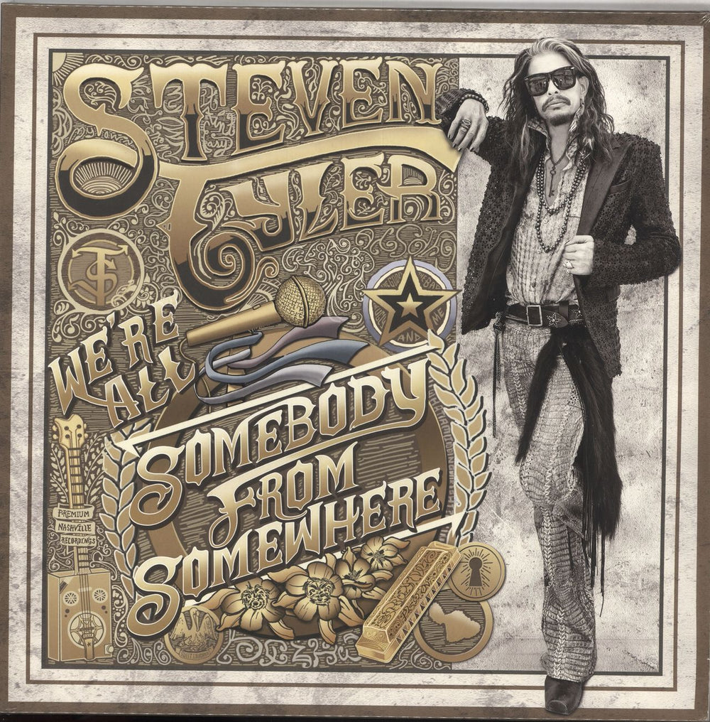 Steven Tyler We're All Somebody From Somewhere Dutch 2-LP vinyl record set (Double LP Album) 0602547967572