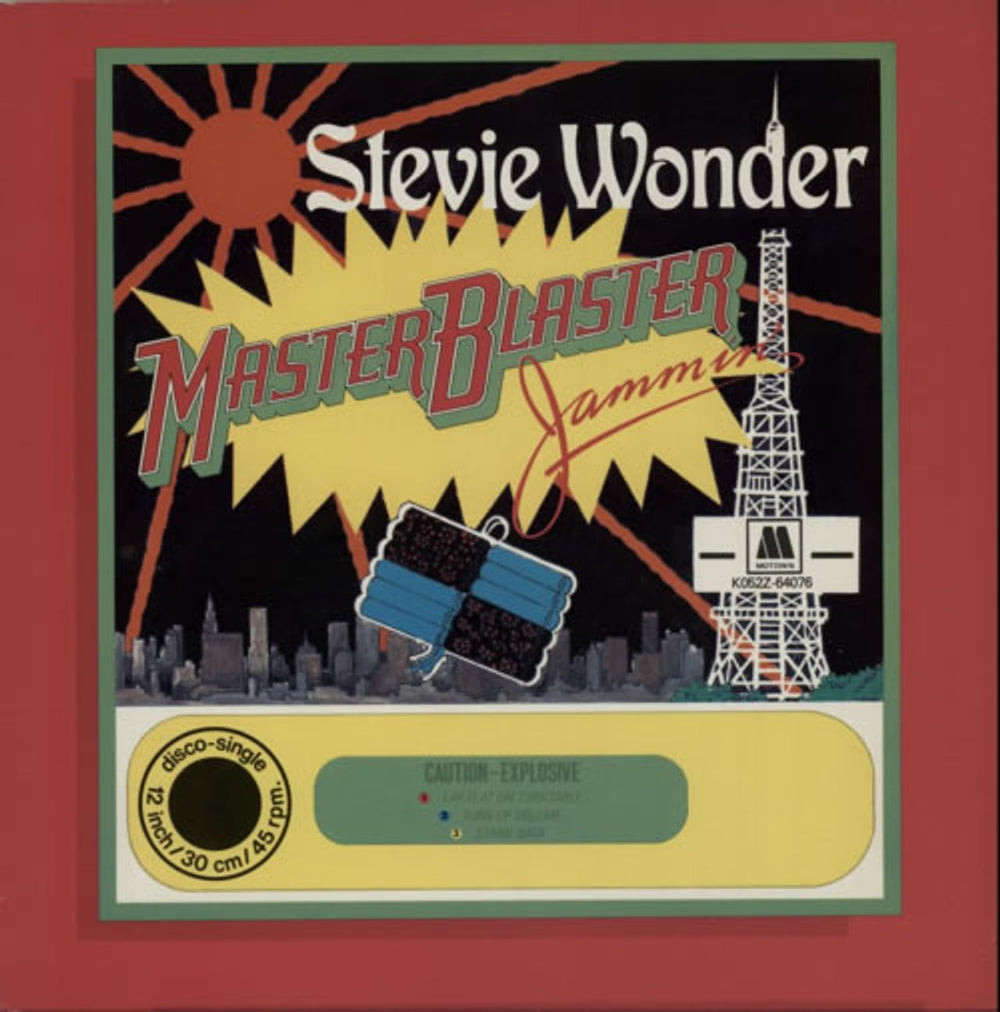 Stevie Wonder Master Blaster Dutch 12" vinyl single (12 inch record / Maxi-single) K052Z-64076