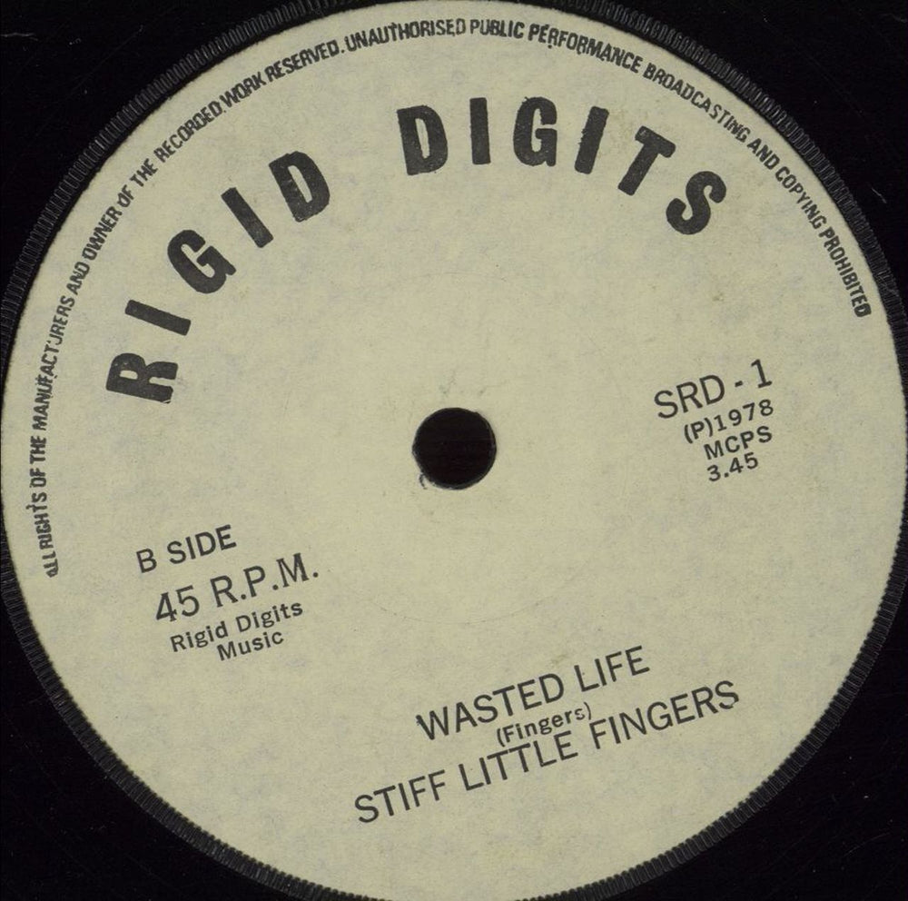 Stiff Little Fingers Suspect Device - 2nd Cream - P/S UK 7" vinyl single (7 inch record / 45) SFI07SU669699