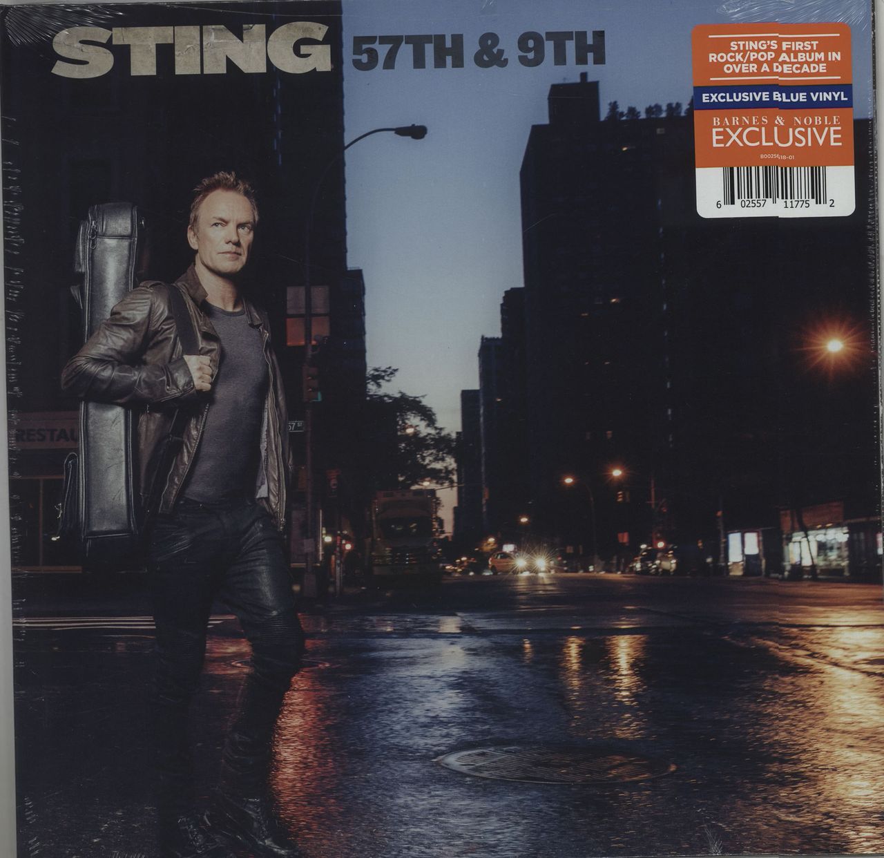 Sting 57th u0026 9th - Blue Vinyl + Sealed US Vinyl LP — RareVinyl.com