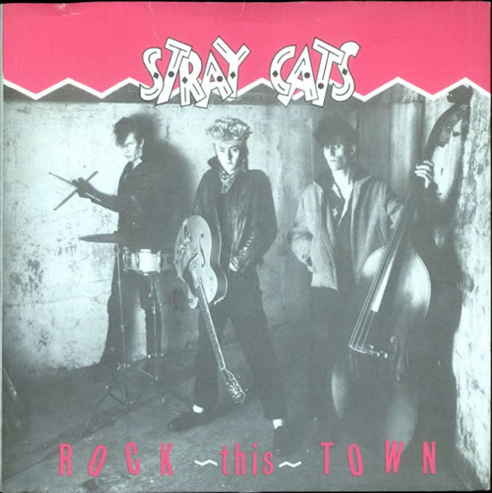 Stray Cats Rock This Town - Injection UK 7" vinyl single (7 inch record / 45) SCAT2