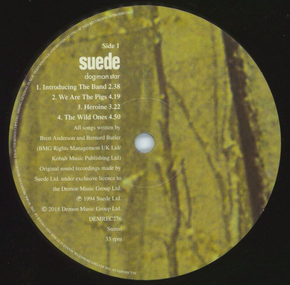 Suede Dog Man Star - 180gram Olive Green Vinyl UK 2-LP vinyl record set (Double LP Album) SUE2LDO786286