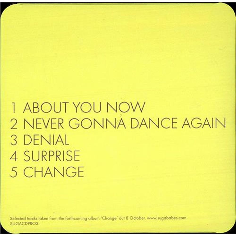 Sugababes Change - Album Sampler UK Promo CD single (CD5 / 5") SGBC5CH421192