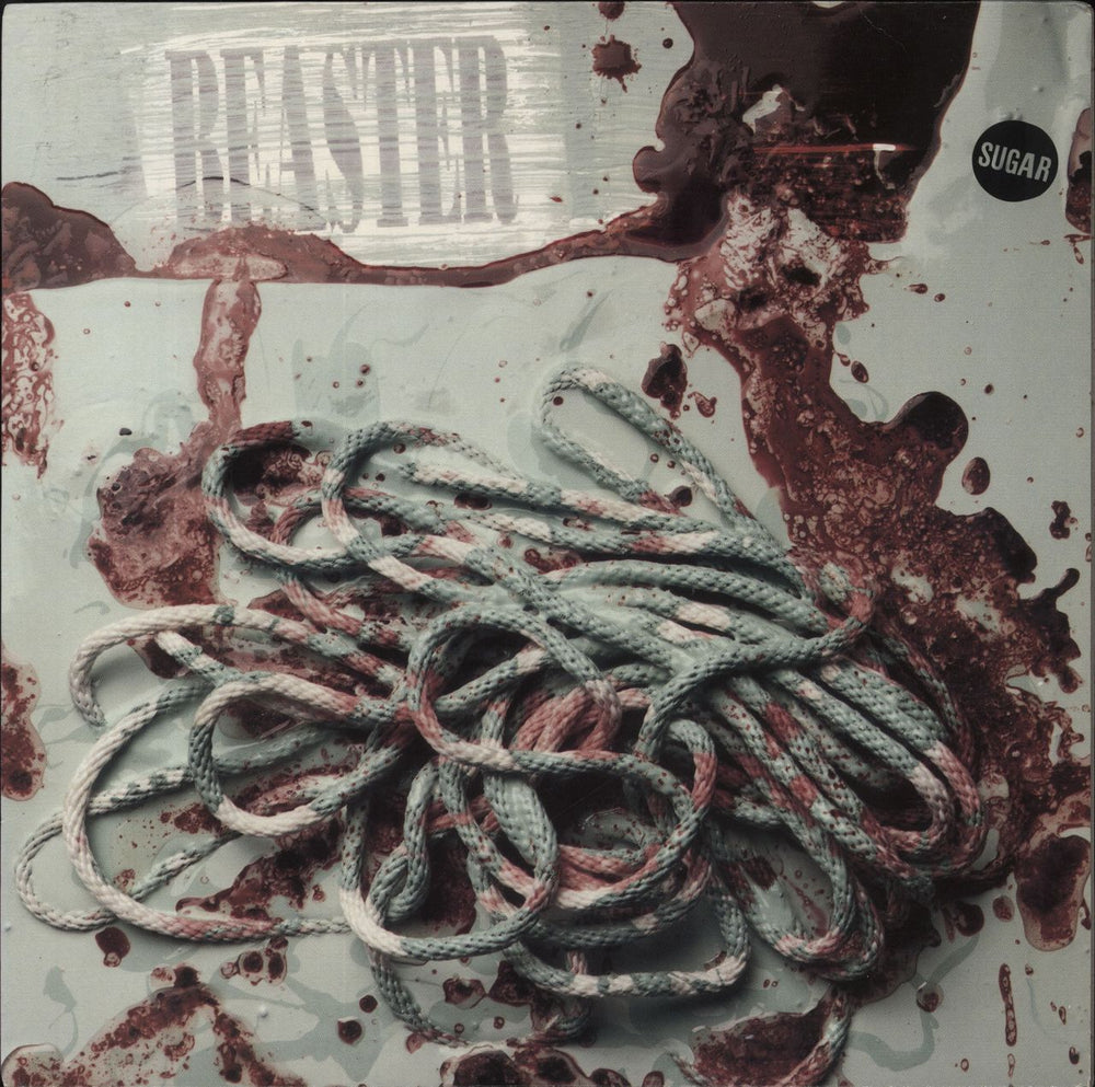 Sugar (90s) Beaster + lyric inner - Stickered UK vinyl LP album (LP record) CRELP153