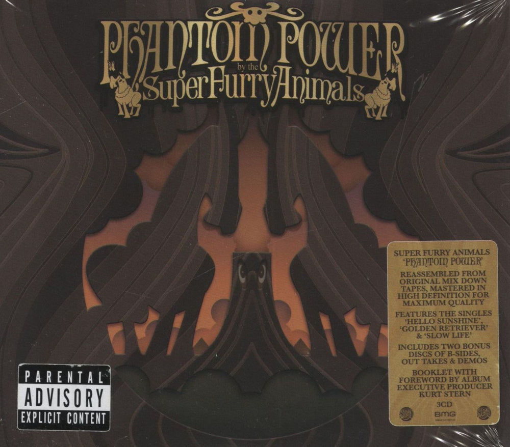 Super Furry Animals Phantom Power: Remastered - Sealed UK 3-CD album set (Triple CD) BMGCAT799TCD