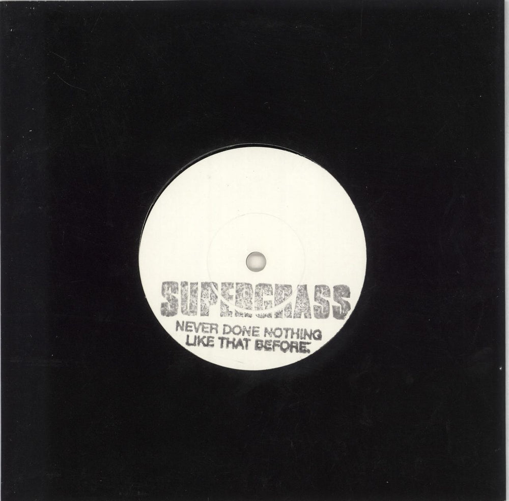 Supergrass Never Done Nothing Like That Before UK 7" vinyl single (7 inch record / 45) R6583