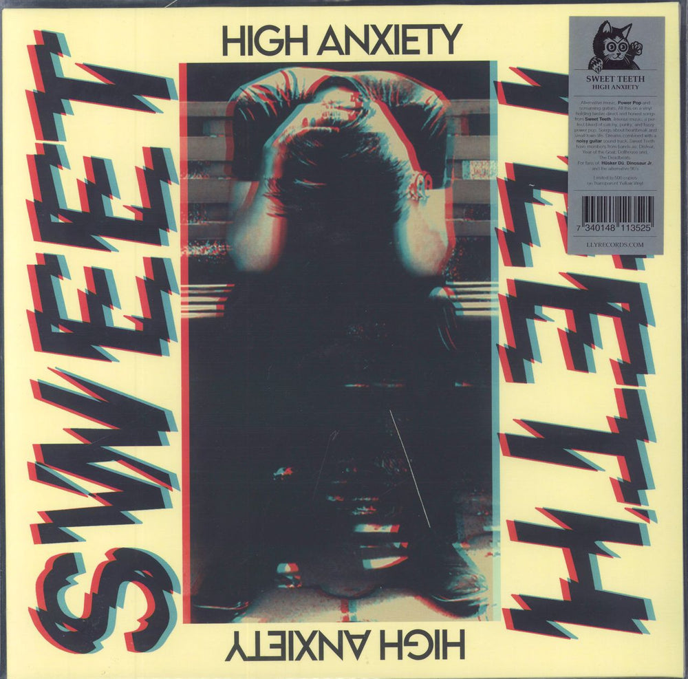 Sweet Teeth High Anxiety - Yellow Vinyl Swedish vinyl LP album (LP record) LLY054