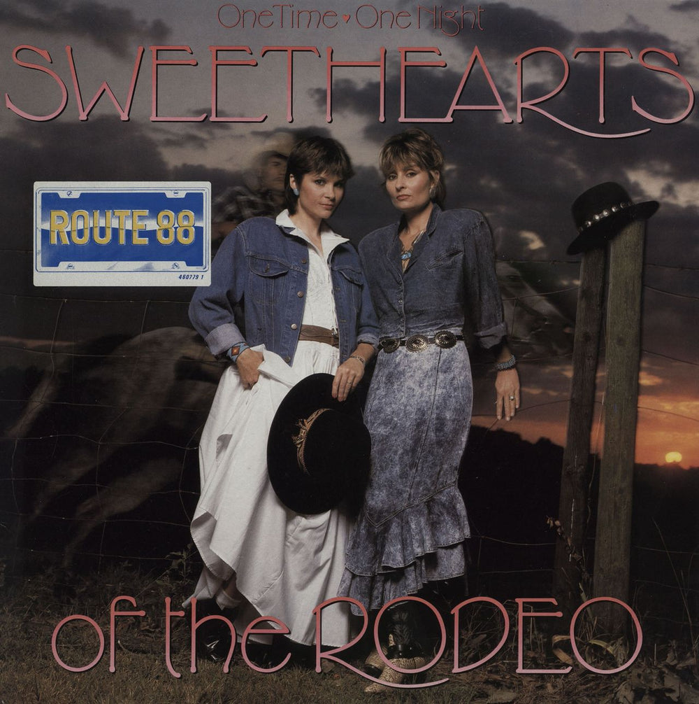 Sweethearts Of The Rodeo One Time, One Night - Promo Stamped UK vinyl LP album (LP record) 4607791