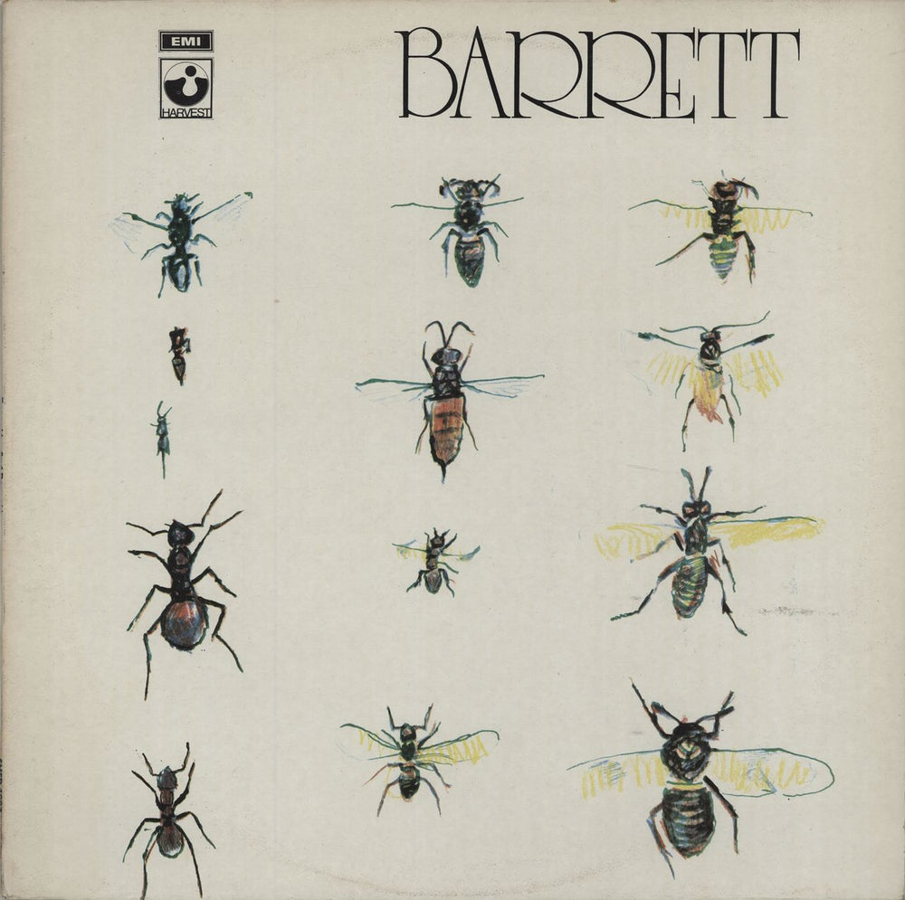 Syd Barrett Barrett - EMI label text UK vinyl LP album (LP record) SHSP4007