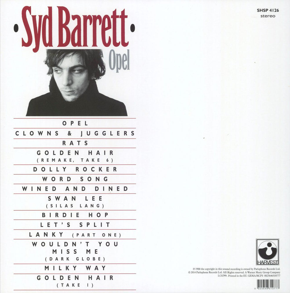 Syd Barrett Opel - 180gm UK vinyl LP album (LP record) 825646310777