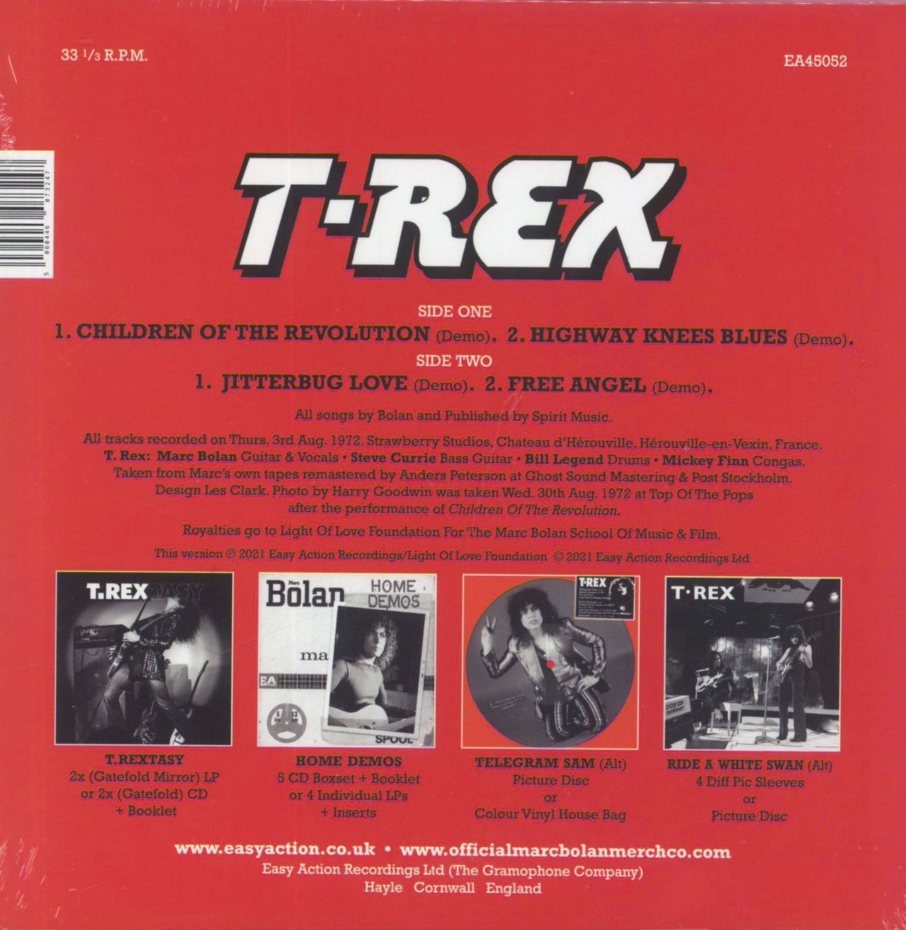 T-Rex / Tyrannosaurus Rex Children Of The Revolution - White Vinyl - S —  RareVinyl.com