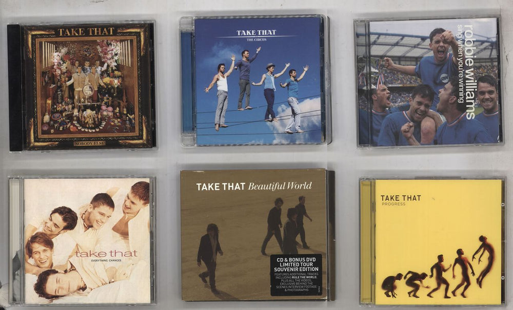 Take That 5 CD Albums + 7 Robbie CDs UK CD album (CDLP) CD LOT