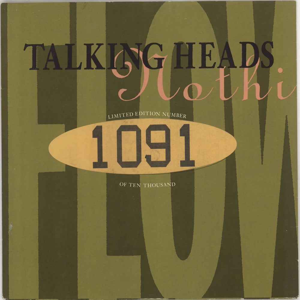 Talking Heads (Nothing But) Flowers UK 10" vinyl single (10 inch record) 10EM53