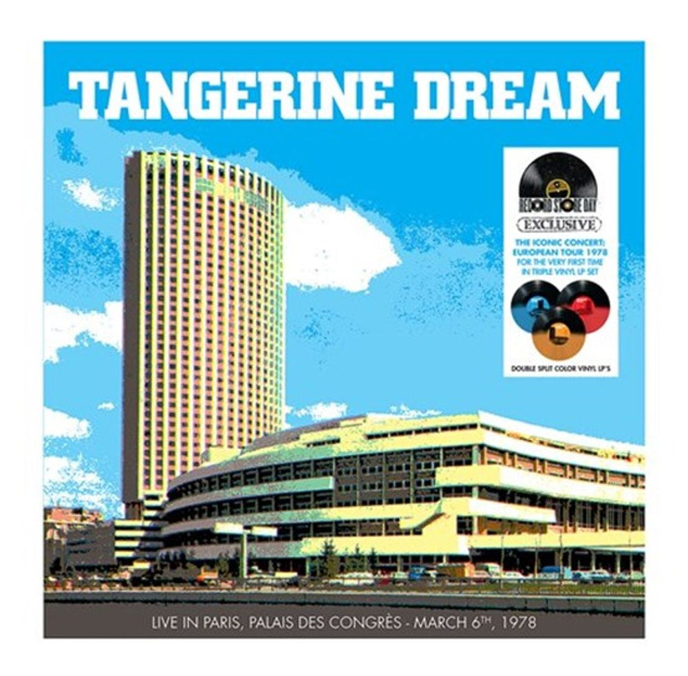 Tangerine Dream Live In Paris, Palais Des Congres 1978 - Split Colour Vinyl - RSD 2023 - Sealed UK 3-LP vinyl record set (Triple LP Album) 783546