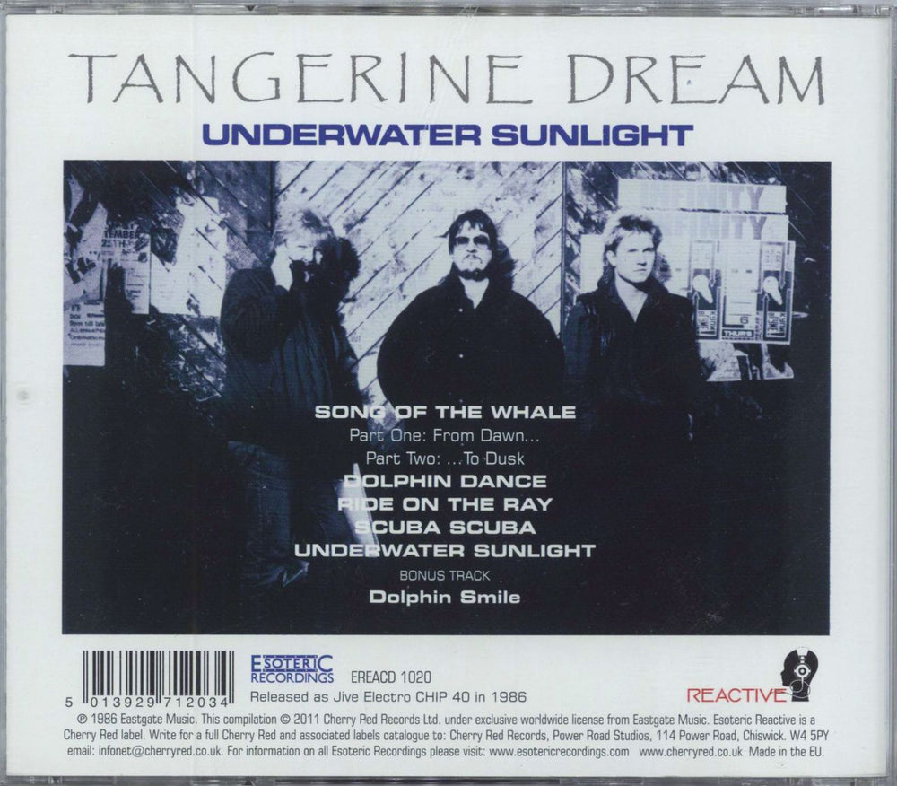 Tangerine Dream Underwater Sunlight: Remastered UK CD album (CDLP) 5013929712034