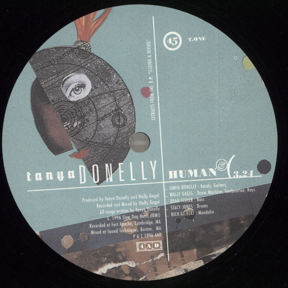 Tanya Donelly Sliding And Diving: Sampler UK Promo 12" vinyl single (12 inch record / Maxi-single) TANYA1