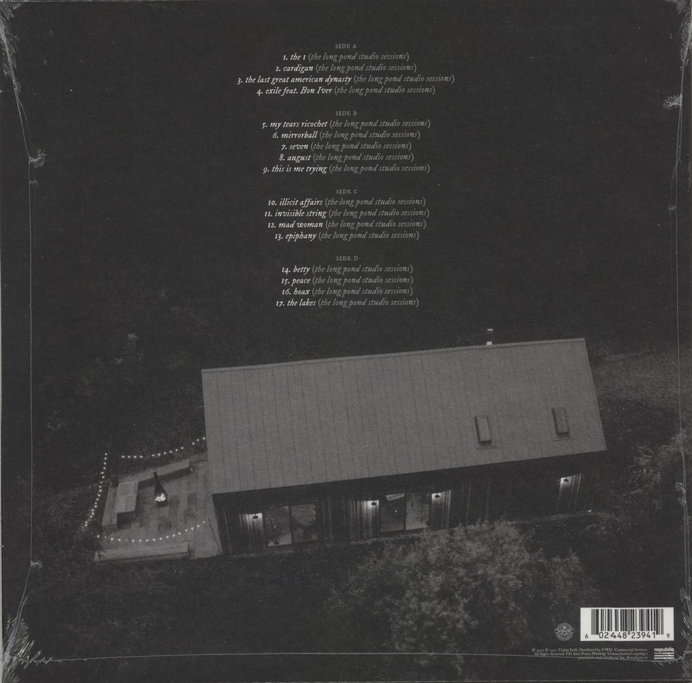 Taylor Swift Folklore: The Long Pond Studio Sessions - Grey Vinyl - RSD23 - Sealed US 2-LP vinyl record set (Double LP Album) 602448239419