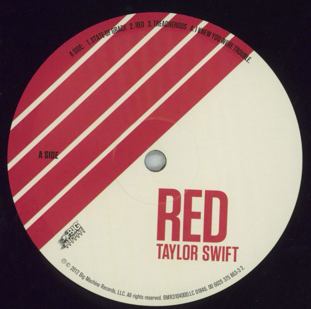 Taylor Swift Red (Original Version) UK 2-LP vinyl record set (Double LP Album) T502LRE827106