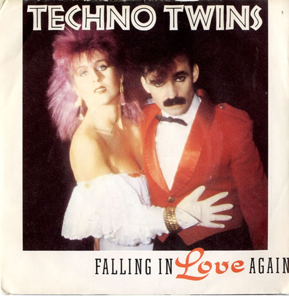 Techno Twins/The Technos Falling In Love Again UK 7" vinyl single (7 inch record / 45) 7P224