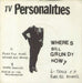 Television Personalities Where's Bill Grundy Now ? EP - VG UK 7" vinyl single (7 inch record / 45) RT033