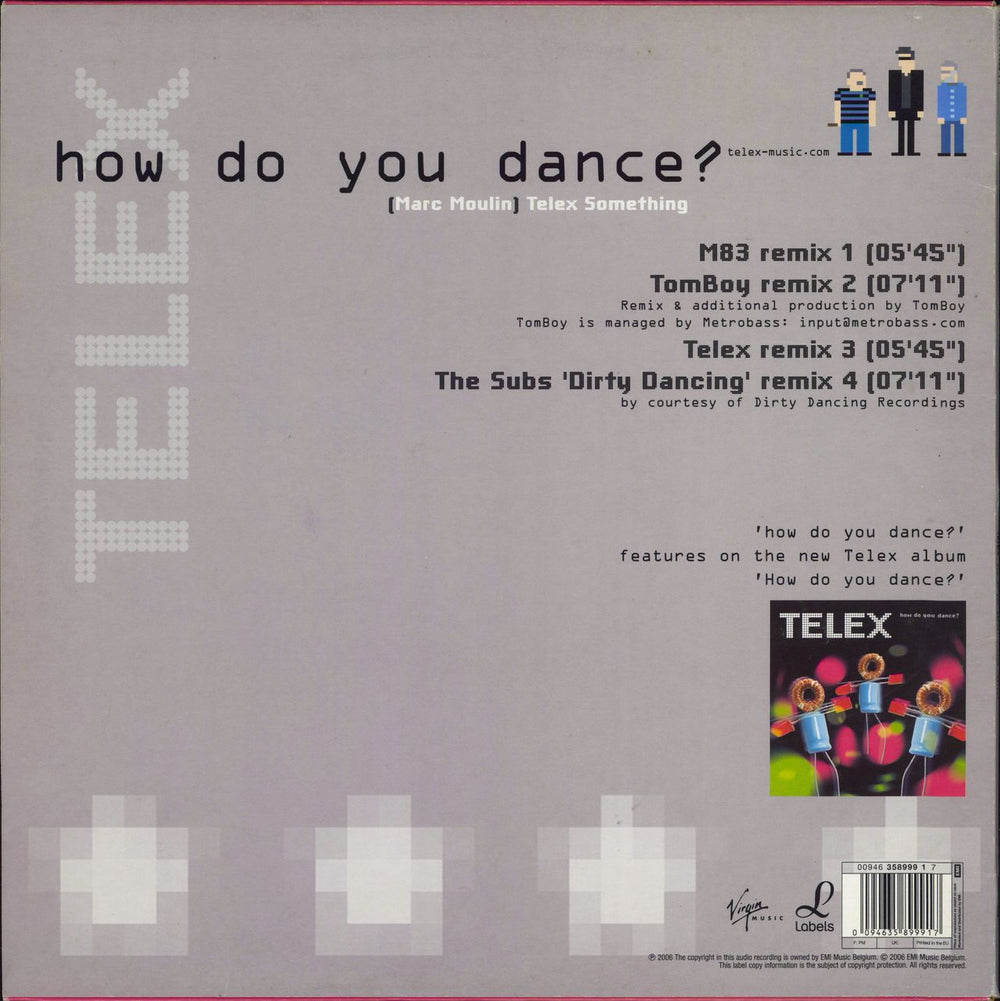 Telex How Do You Dance: Club Remixes Belgian 12" vinyl single (12 inch record / Maxi-single) 094635899917