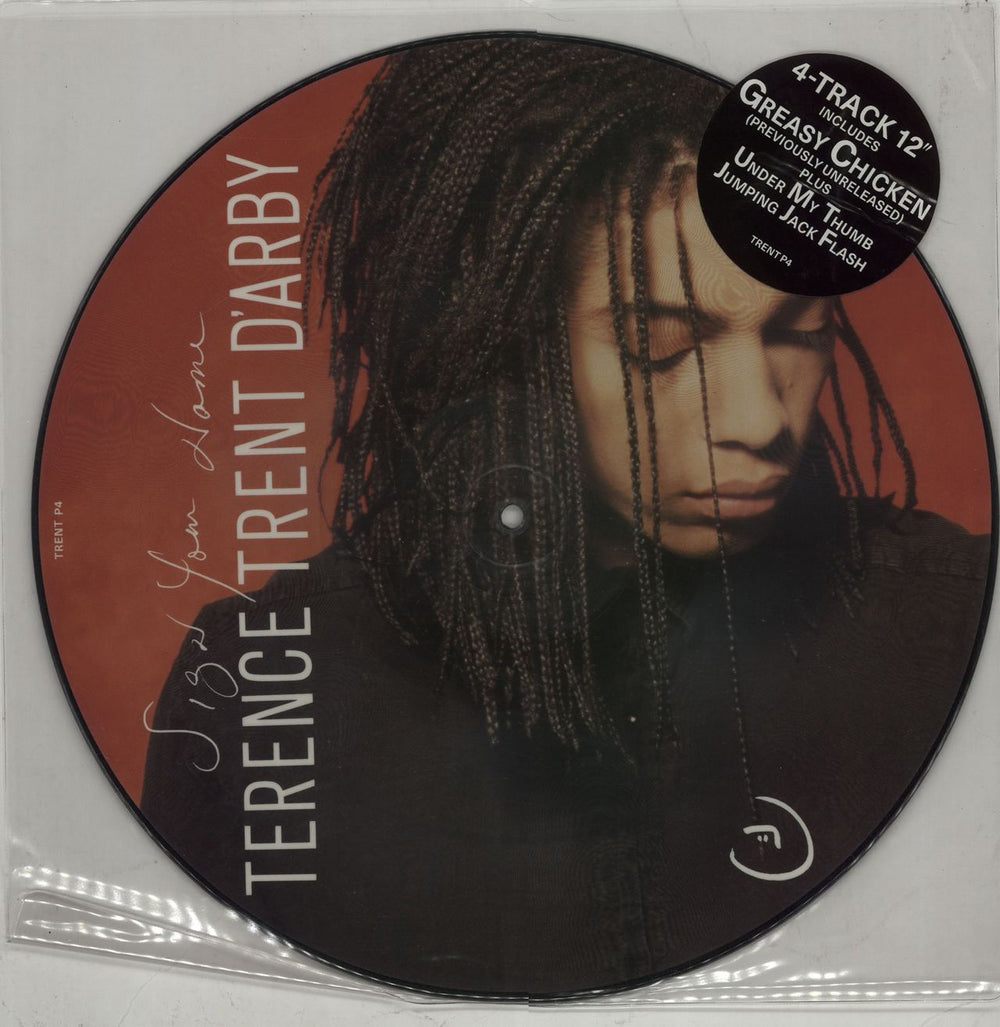 Terence Trent D'Arby Sign Your Name UK 12" vinyl picture disc (12 inch picture record) TRENTP4