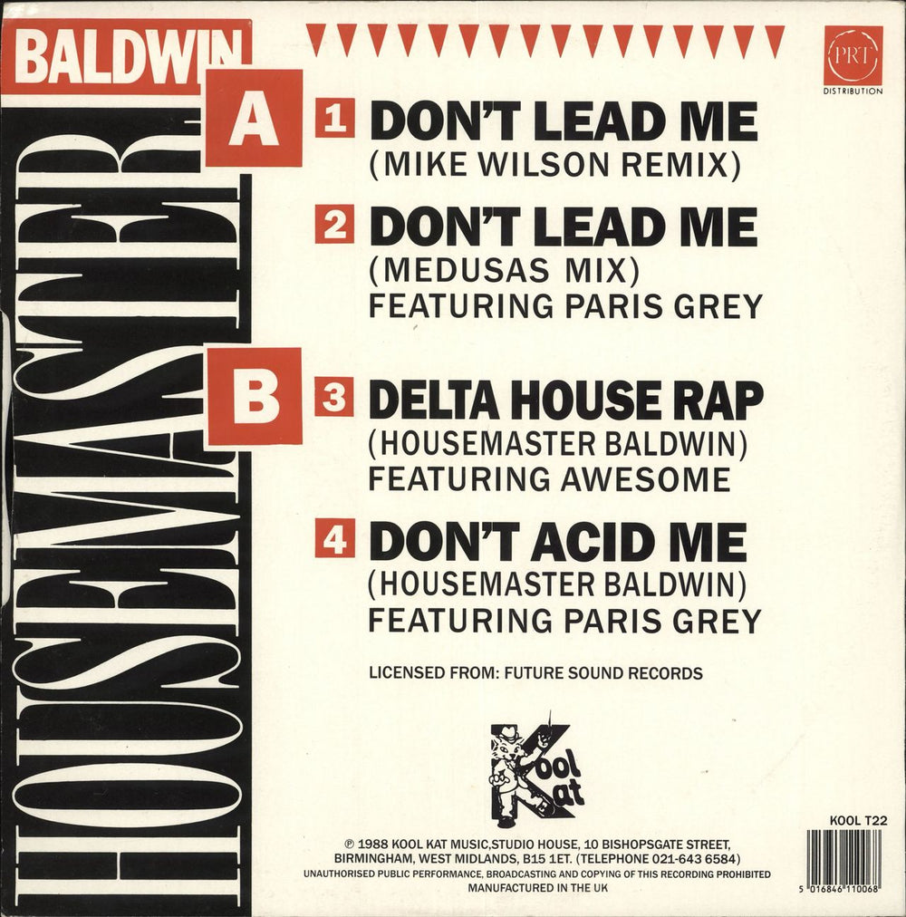 Terry Baldwin Don't Lead Me UK 12" vinyl single (12 inch record / Maxi-single) 5016846110068