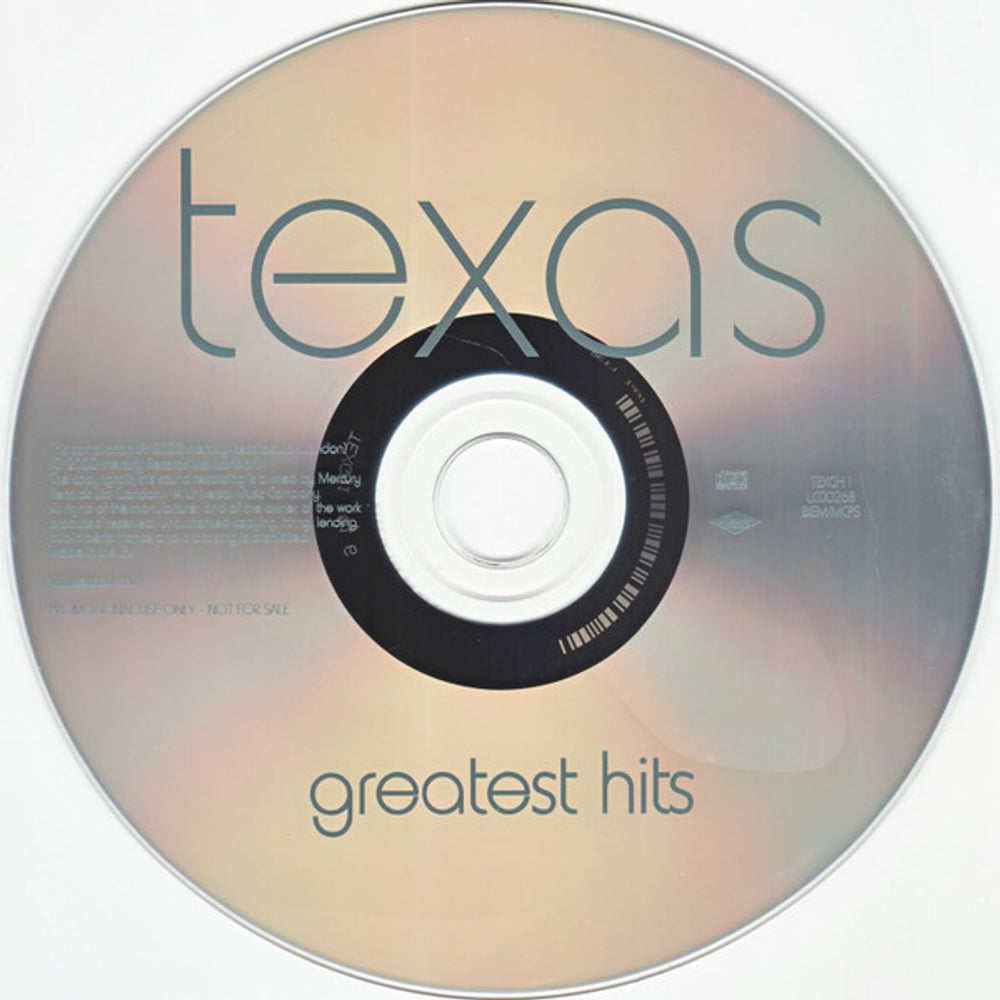 Texas The Greatest Hits UK Promo CD album (CDLP) TEXCDTH167297