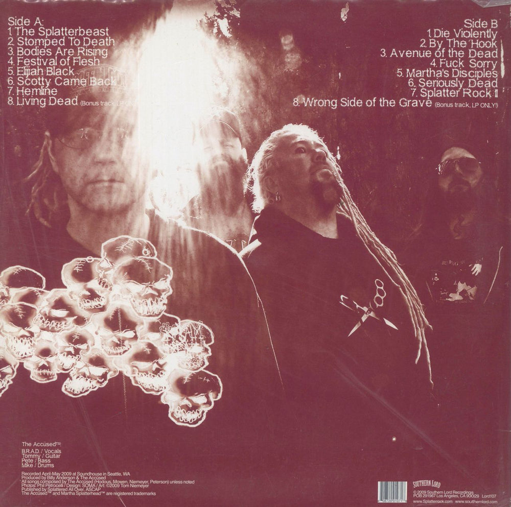 The Accused The Curse Of Martha Splatterhead - 180g US vinyl LP album (LP record) 808720010718