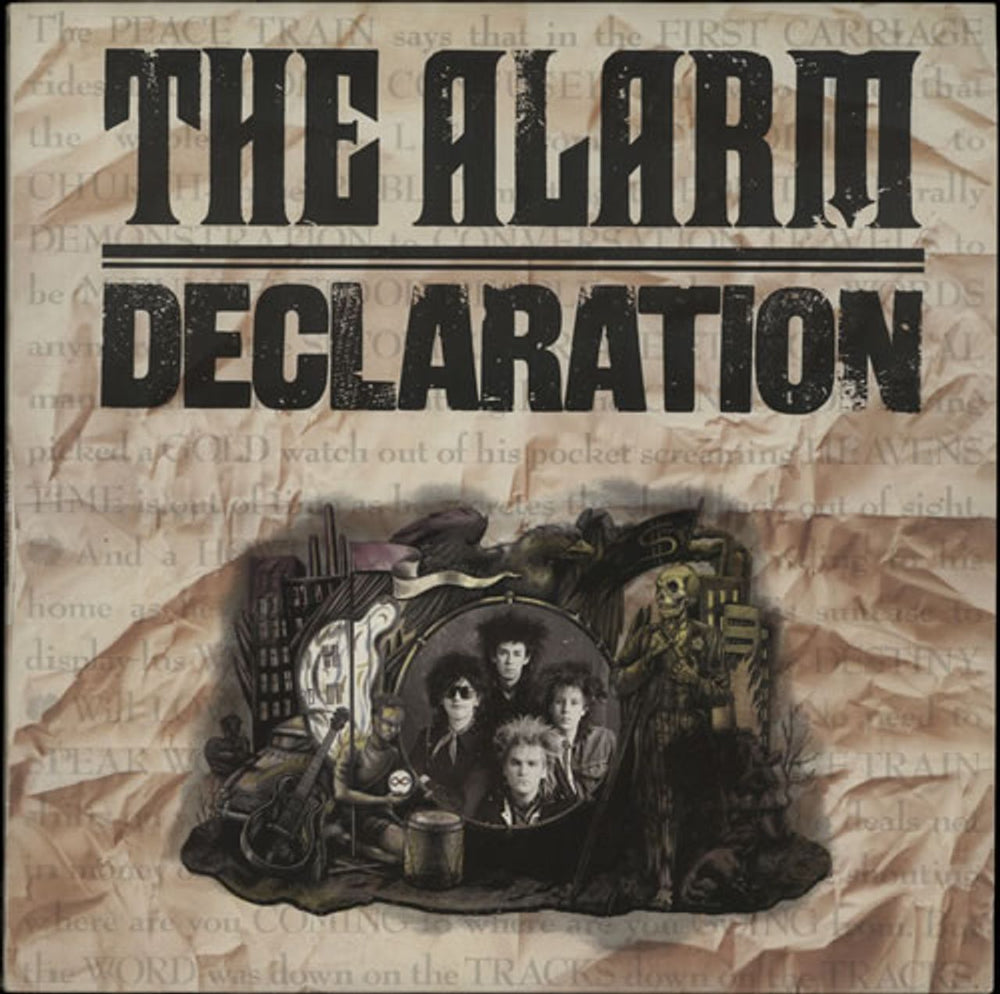 The Alarm Declaration + Inner UK vinyl LP album (LP record) IRSA7044