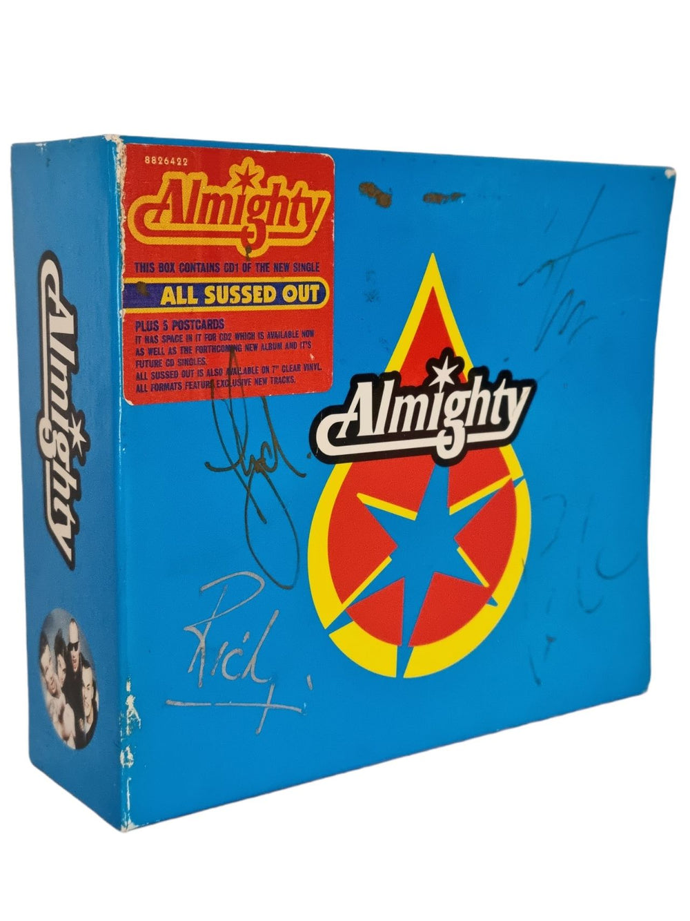 The Almighty All Sussed Out - Autographed + 7CDs UK CD Single Box Set SIGNED