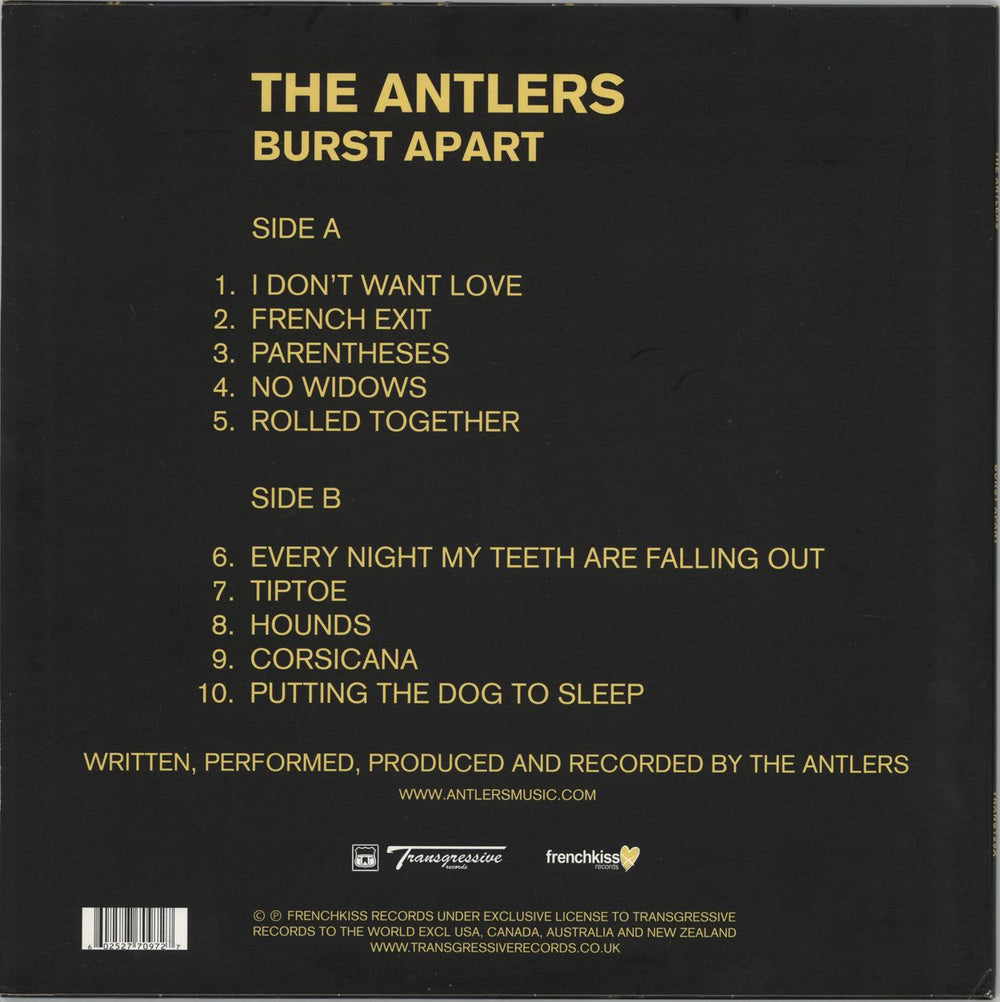 The Antlers Burst Apart - 180gm vinyl US vinyl LP album (LP record) 602527709727