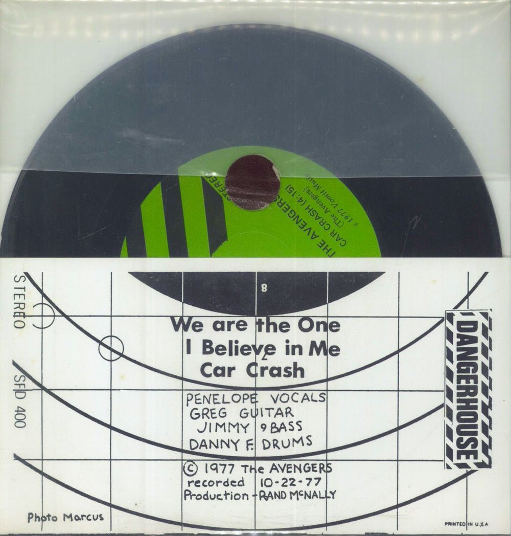 The Avengers We Are The One US 7" vinyl single (7 inch record / 45)