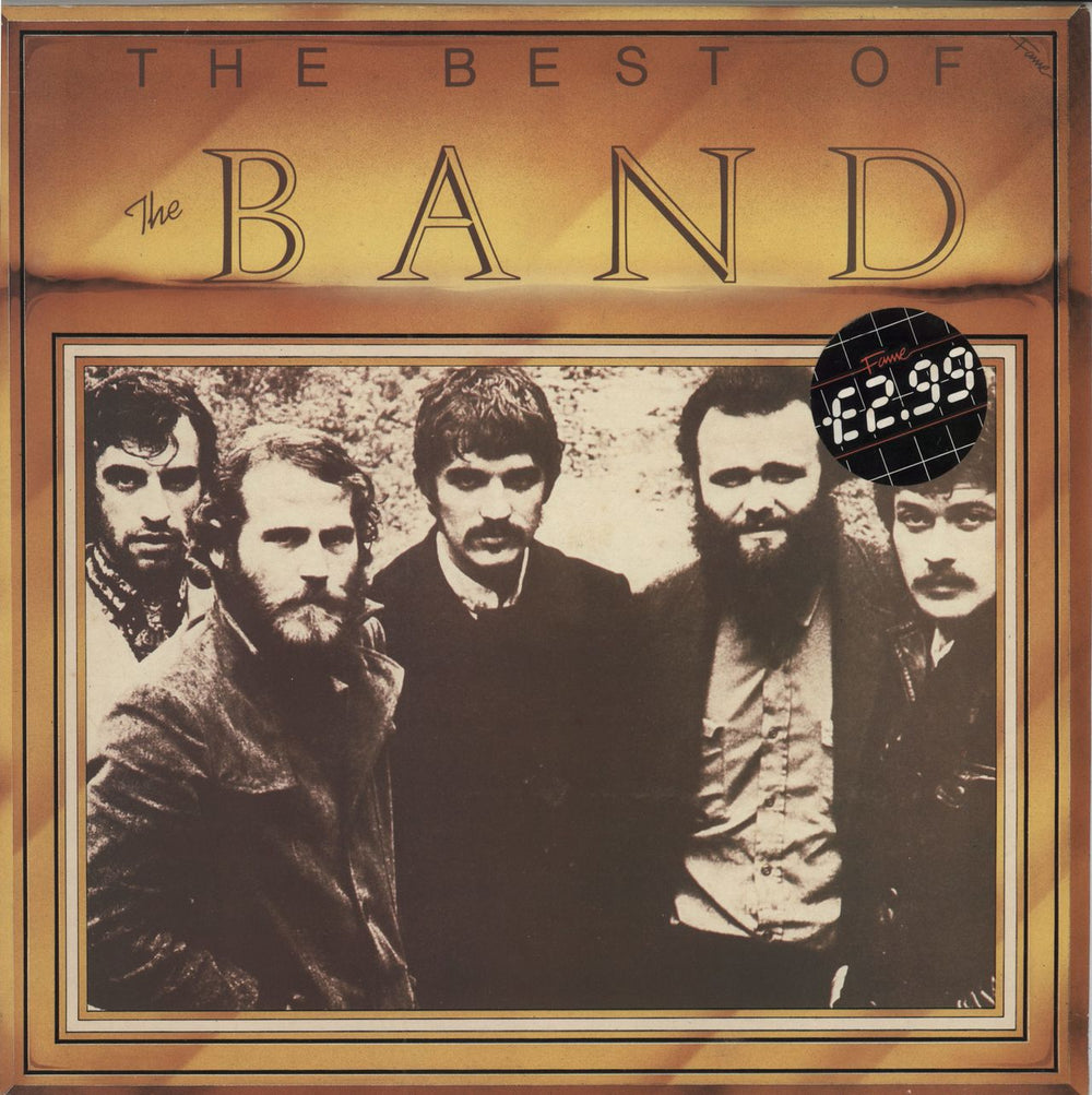 The Band The Best Of The Band - Price sticker UK vinyl LP album (LP record) FA3016