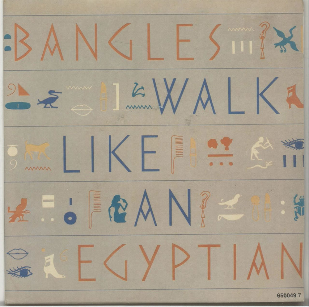 The Bangles Walk Like An Egyptian Dutch 7" vinyl single (7 inch record / 45) 6500497