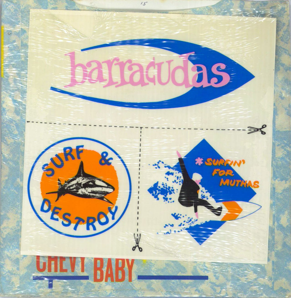 The Barracudas Summer Fun - P/S + Sticker set UK 7" vinyl single (7 inch record / 45) TGQ07SU818447