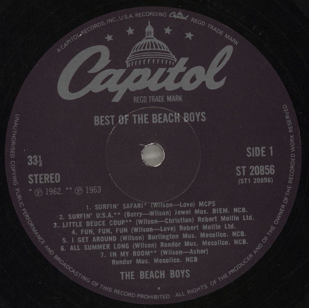 The Beach Boys Best Of The Beach Boys - 5th UK vinyl LP album (LP record) BBOLPBE599287