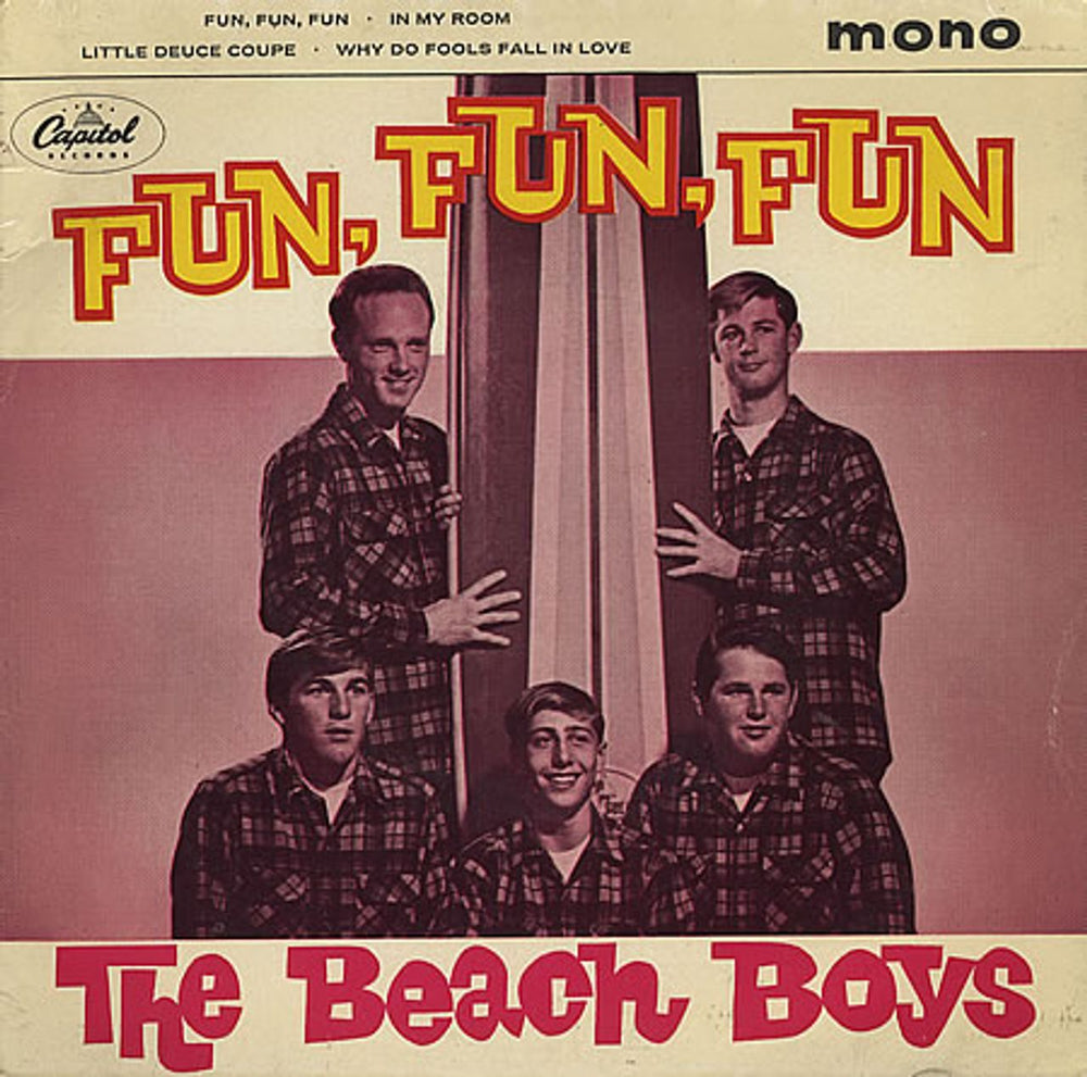 The Beach Boys Fun, Fun, Fun EP - EX UK 7" vinyl single (7 inch record / 45) EAP1-20603